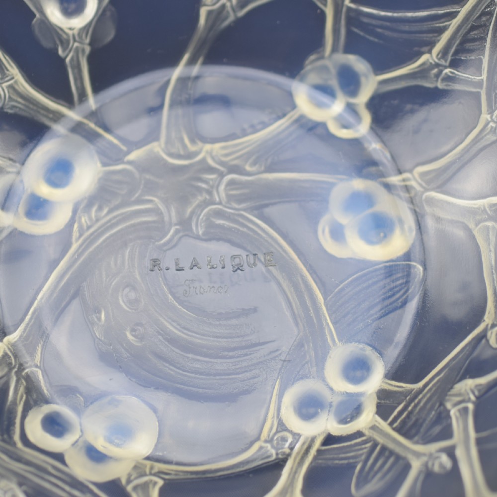 Rene Lalique opalescent Gui bowl No2 View IV