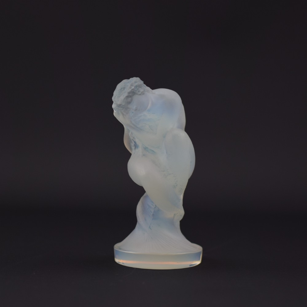 Rene Lalique opalescent Sirene Car mascot C1920
