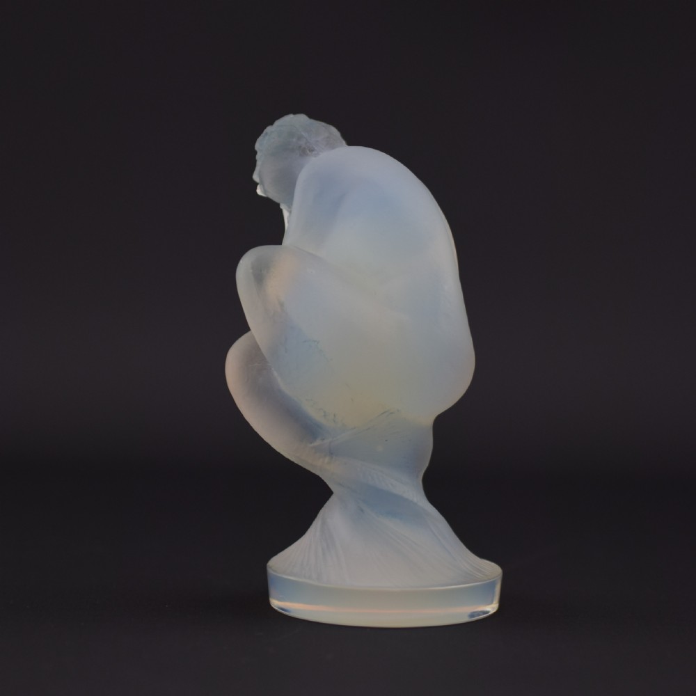 Rene Lalique opalescent Sirene Car mascot C1920 View II