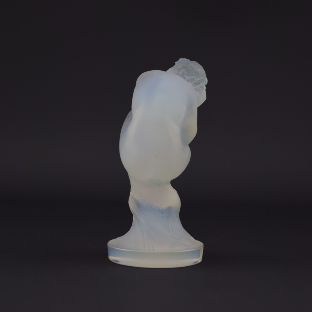 Rene Lalique opalescent Sirene Car mascot C1920 View III