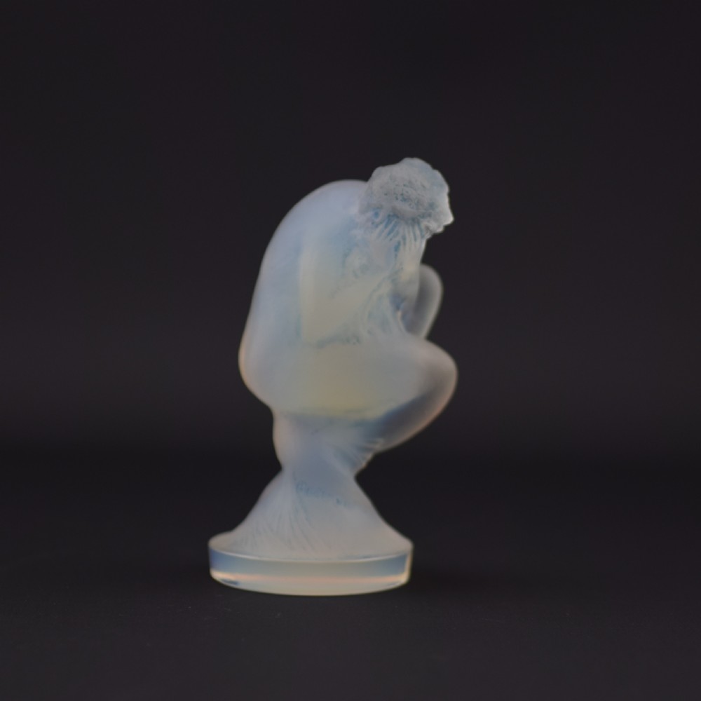 Rene Lalique opalescent Sirene Car mascot C1920 View IV