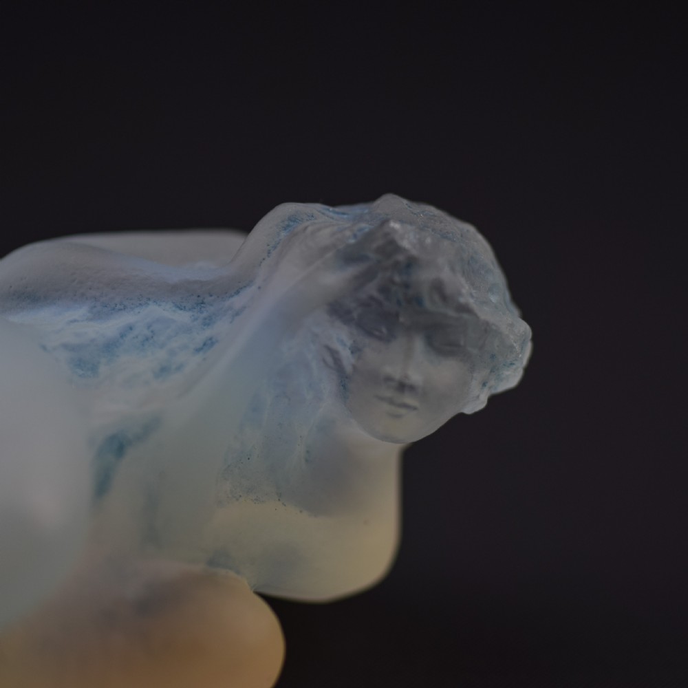 Rene Lalique opalescent Sirene Car mascot C1920 View VI