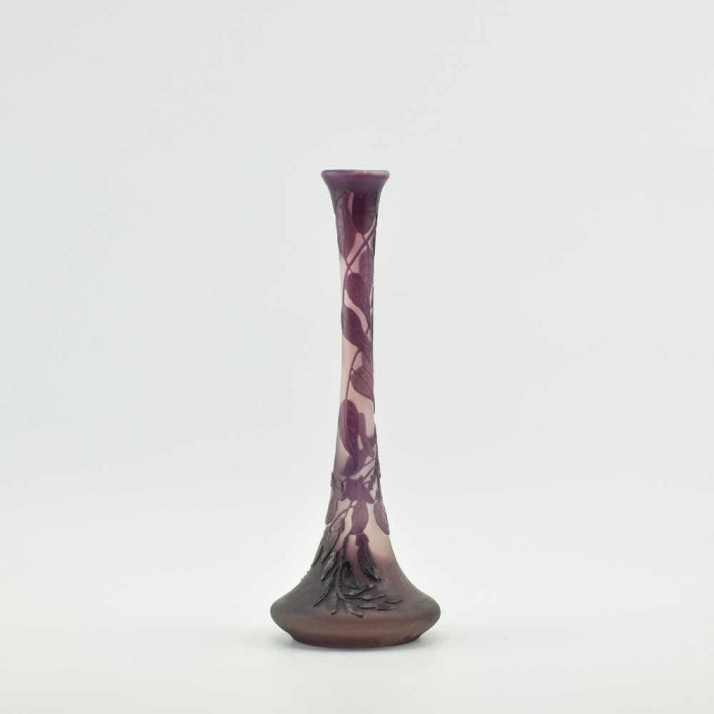 Galle wisteria cameo glass vase C1900