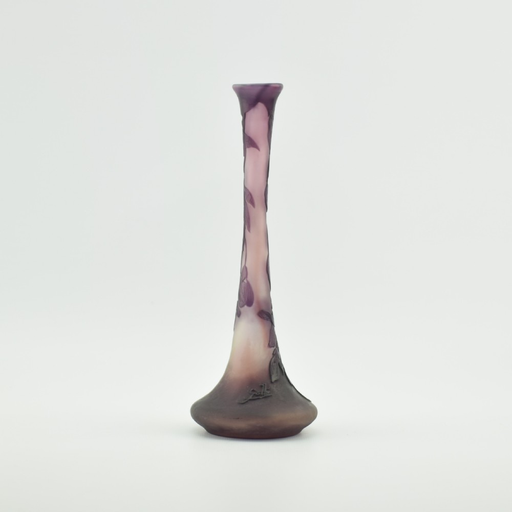 Galle wisteria cameo glass vase C1900 View II