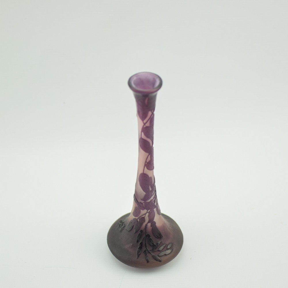 Galle wisteria cameo glass vase C1900 View III