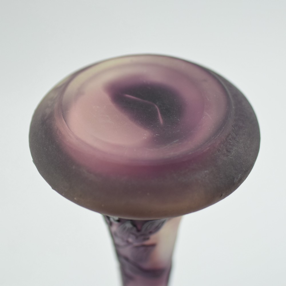 Galle wisteria cameo glass vase C1900 View VI