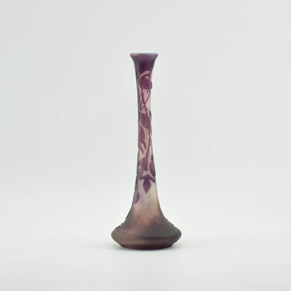 Galle wisteria cameo glass vase C1900 View VII