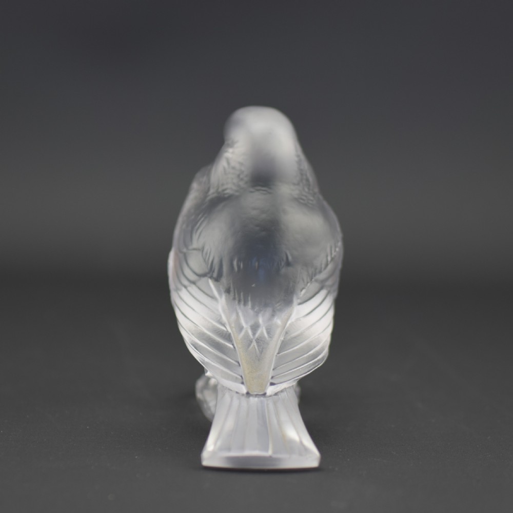 Rene Lalique paperweight Moineau Fier View III