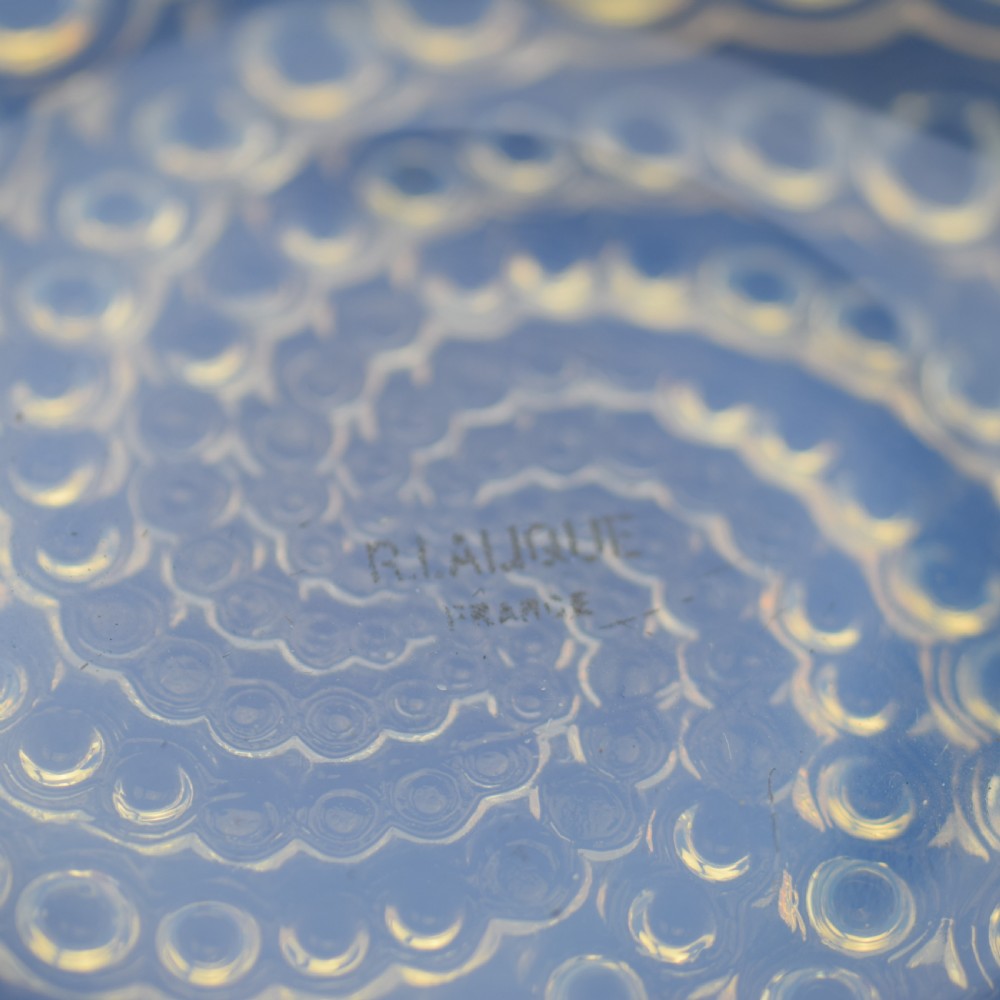 Rene Lalique opalescent Volutes bowl C1934 View V