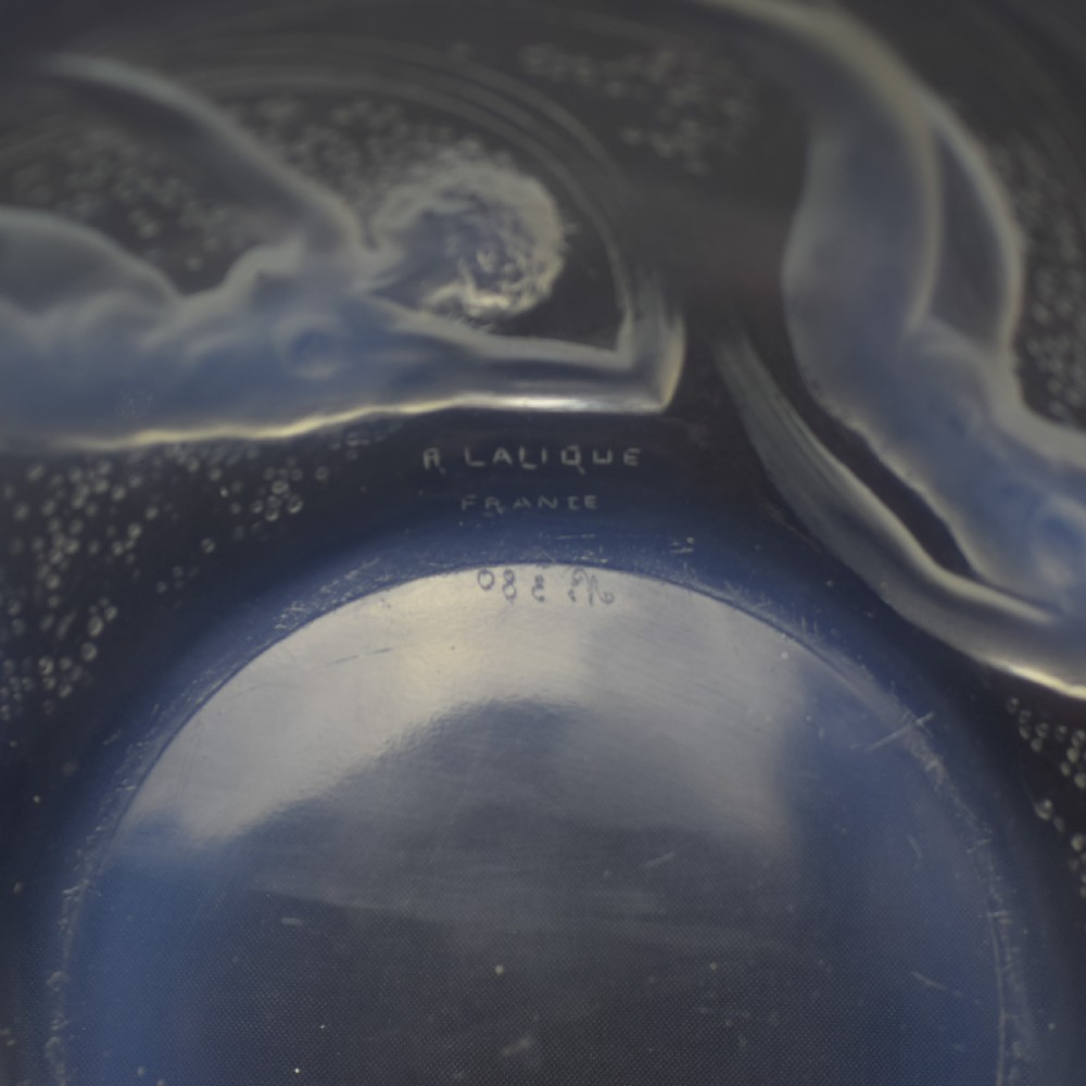 Rene Lalique opalescent Ondines glass bowl C1921 View IV