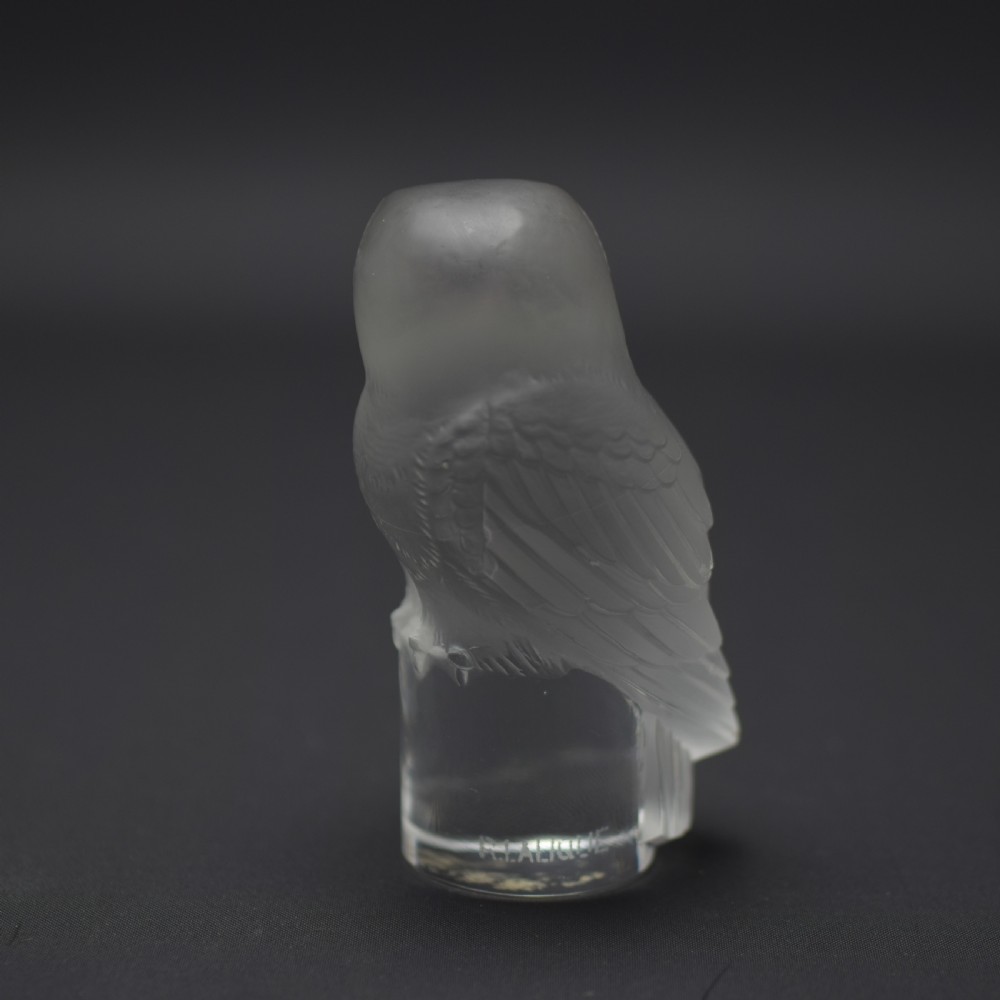 Rene Lalique owl paperweight C1931 View III