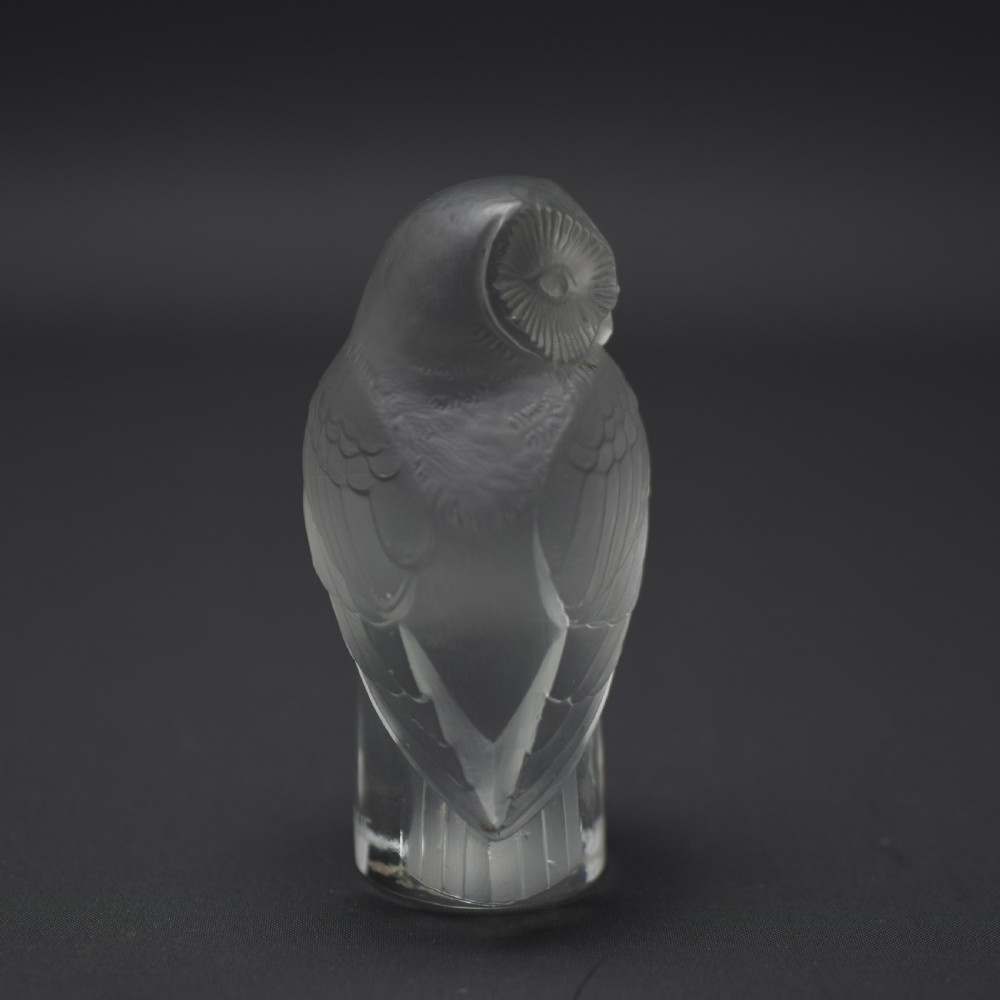 Rene Lalique owl paperweight C1931 View IV