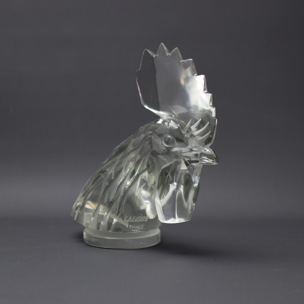 Rene Lalique Tete De Coq car mascot C1928 View II