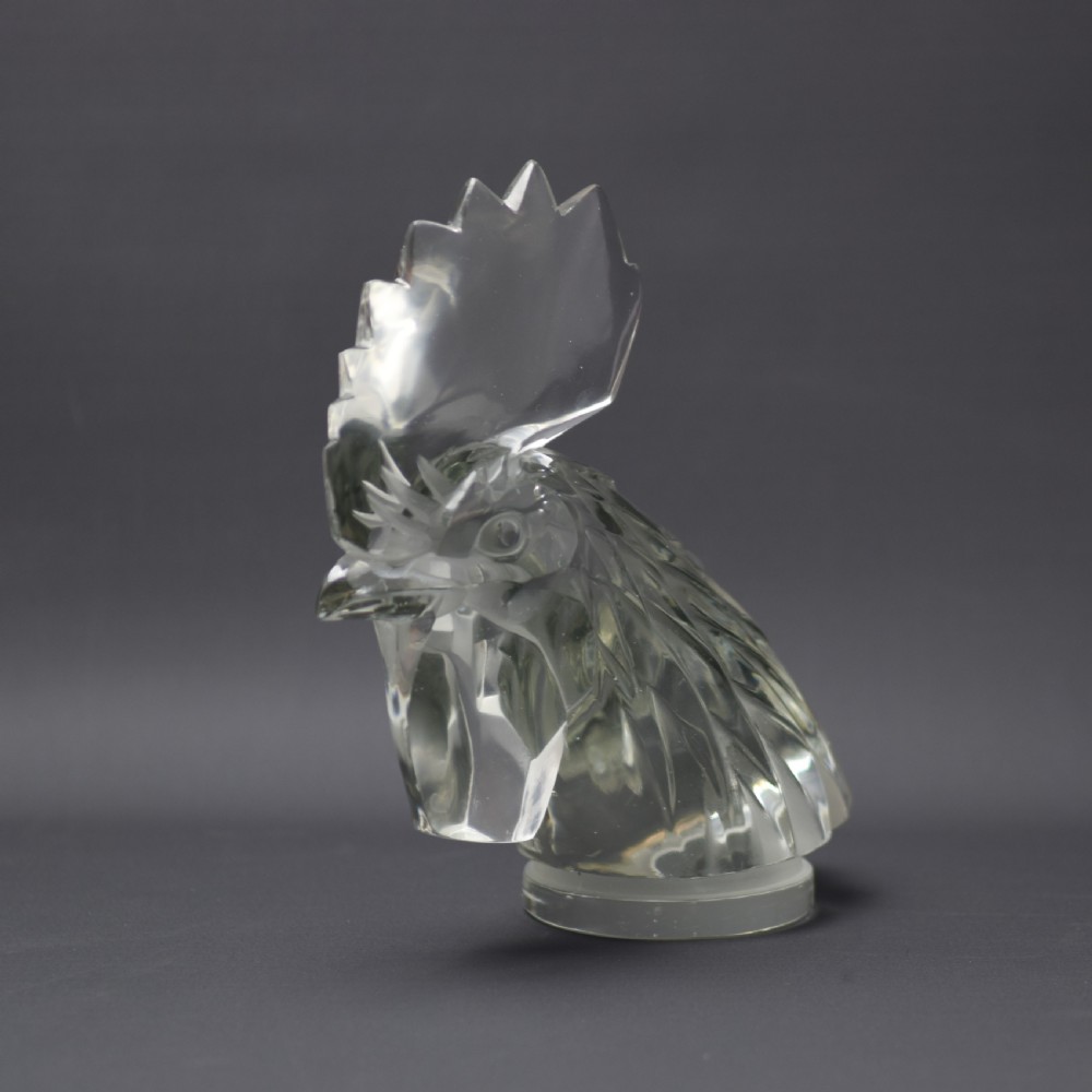 Rene Lalique Tete De Coq car mascot C1928 View III