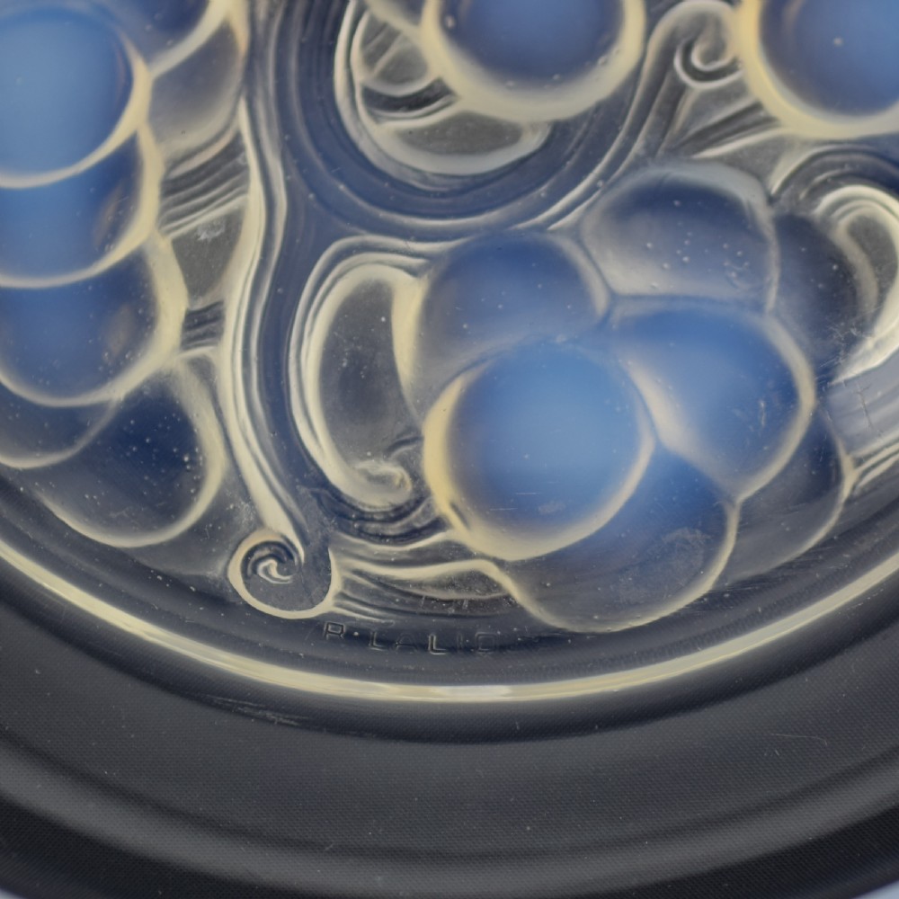 Rene Lalique Marienthal opalescent plate C1927 View V