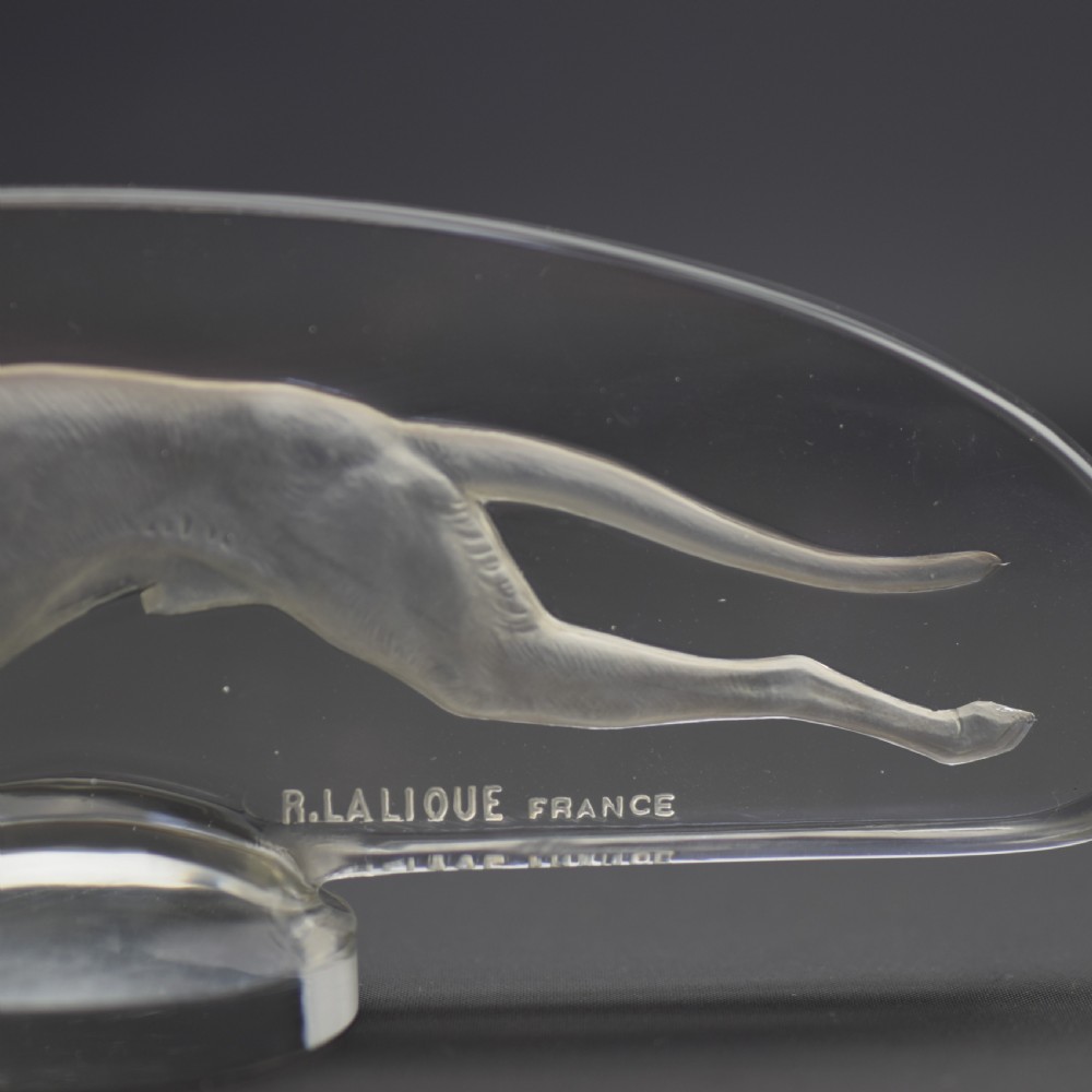 Rene Lalique Levrier car mascot c1928 View IV