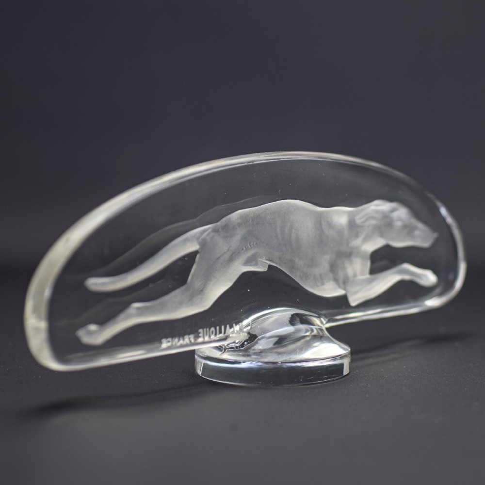 Rene Lalique Levrier car mascot c1928 View VI