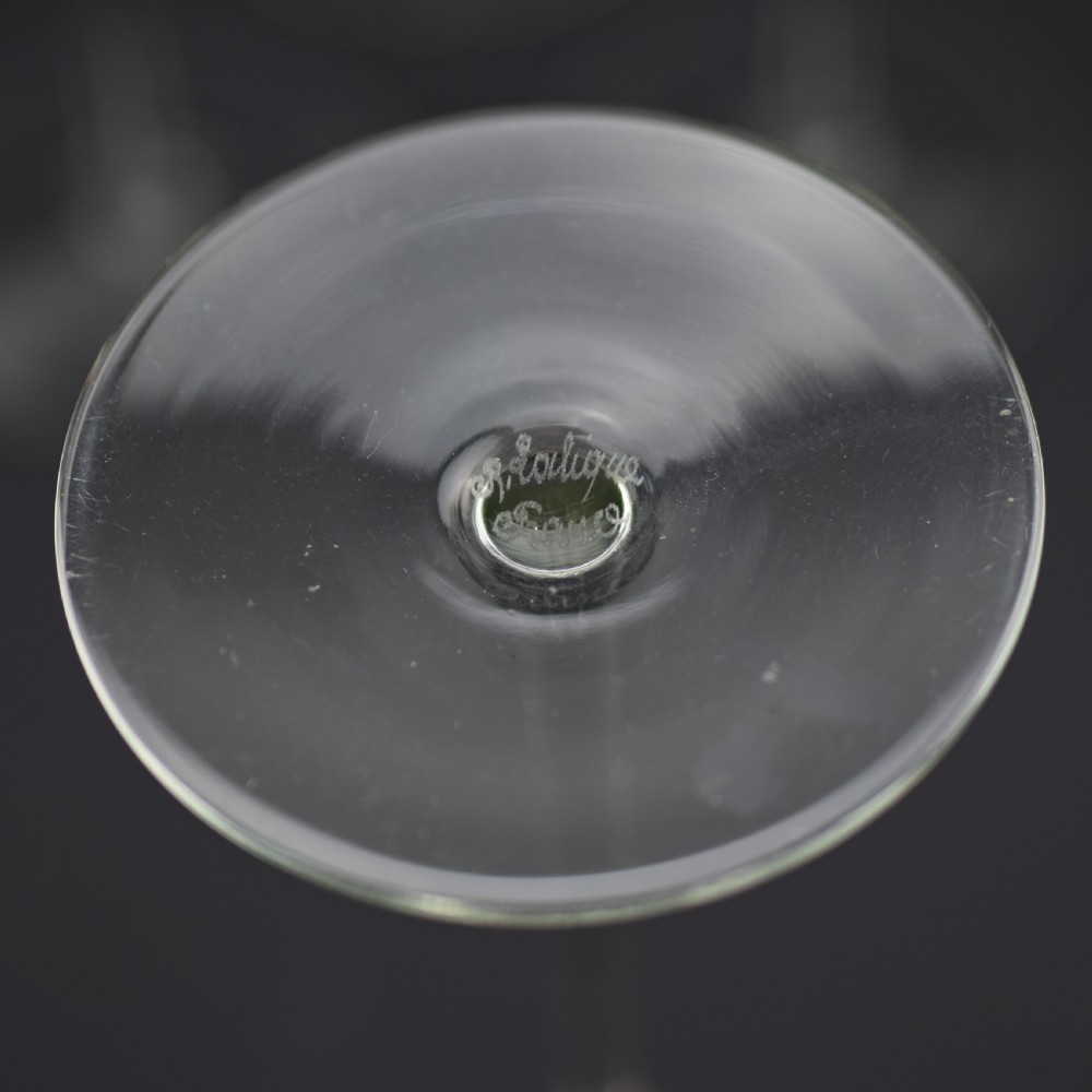 Rene Lalique Sevres glasses C1924 View IV