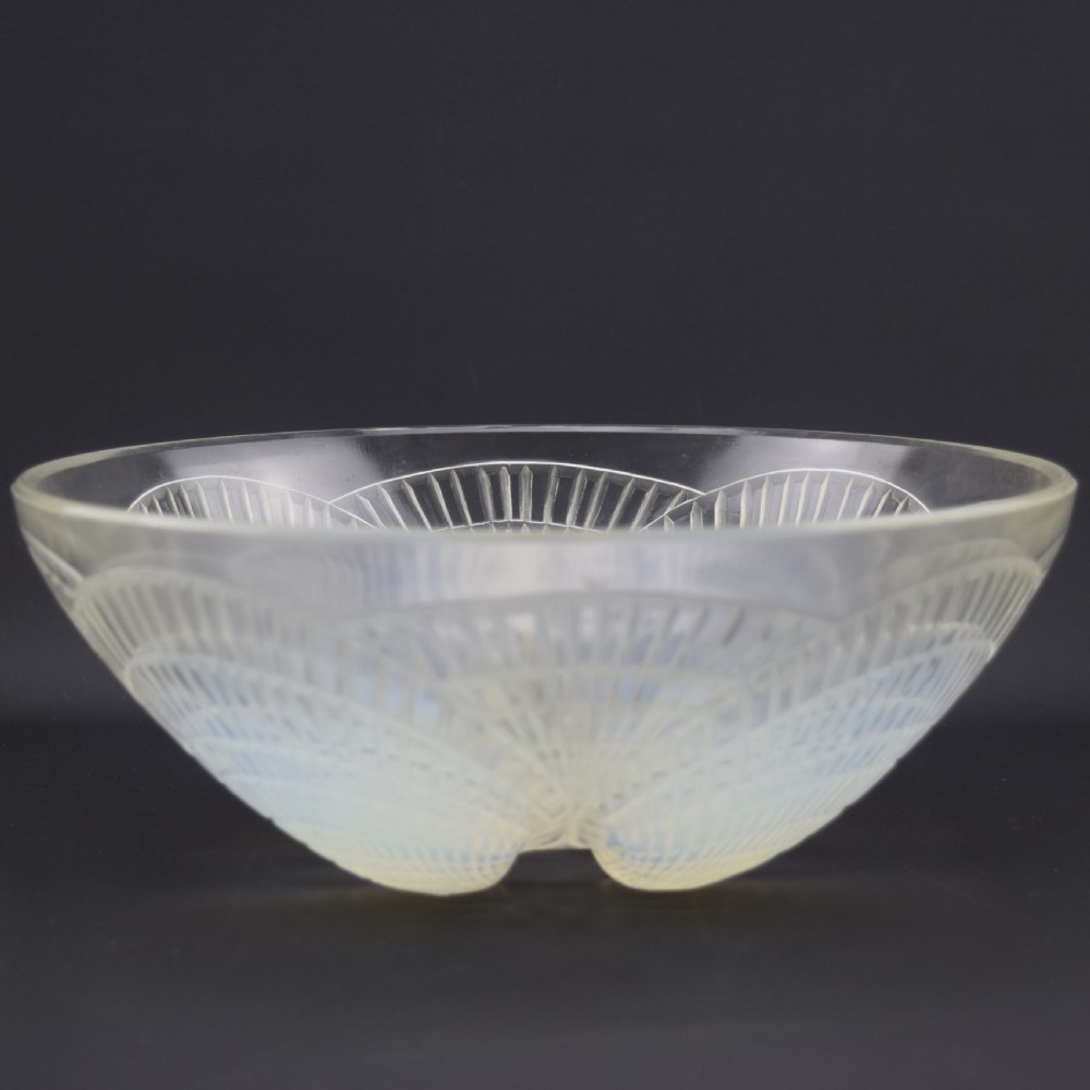 RENE LALIQUE OPALESCENT COQUILLES NO1 BOWL C1924 View V