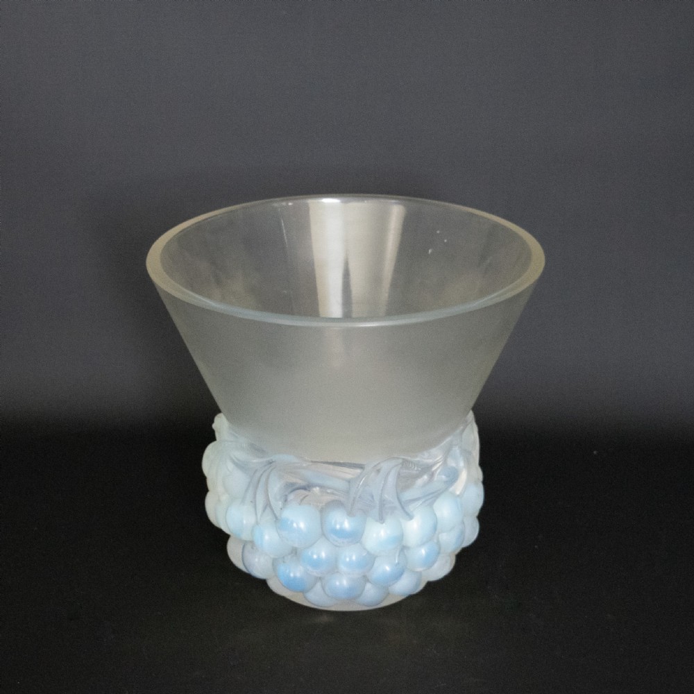 Rene Lalique Cerises opalescent vase C1930 View III