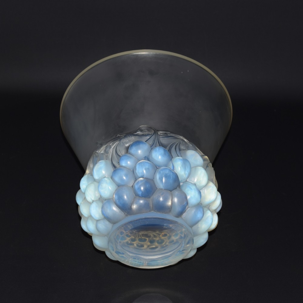 Rene Lalique Cerises opalescent vase C1930 View V