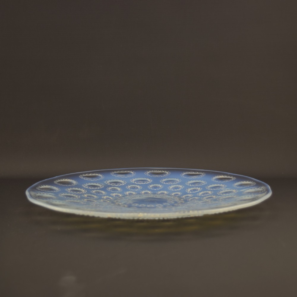 RENE LALIQUE OPALESCENT ASTERS PLATE View II