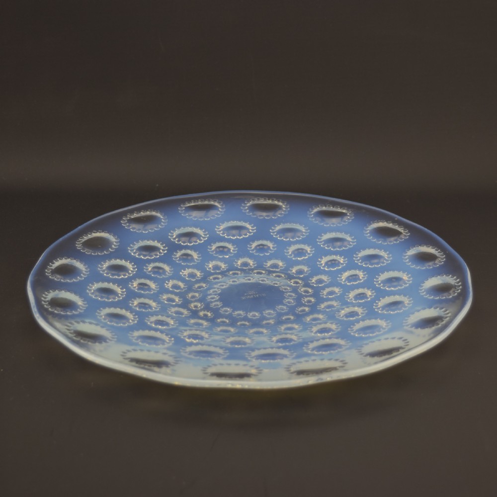 RENE LALIQUE OPALESCENT ASTERS PLATE View III