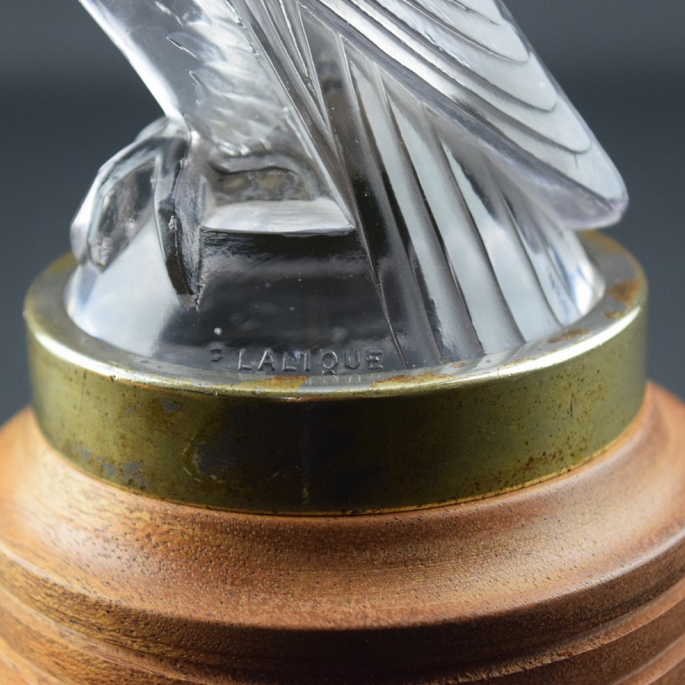 Rene Lalique Falcon mascot with a subtle amethyst tint C1925 View VI