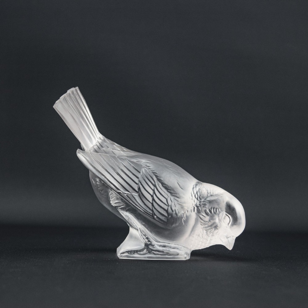 RENE LALIQUE MOINEAU HARDI PAPERWEIGHT C1929