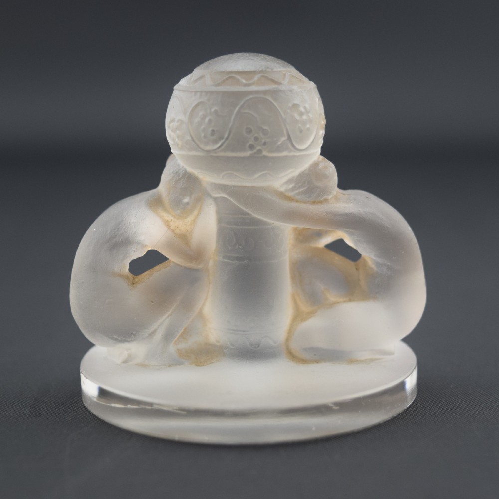 Rene Lalique deux figurines menu holder C1924 View II