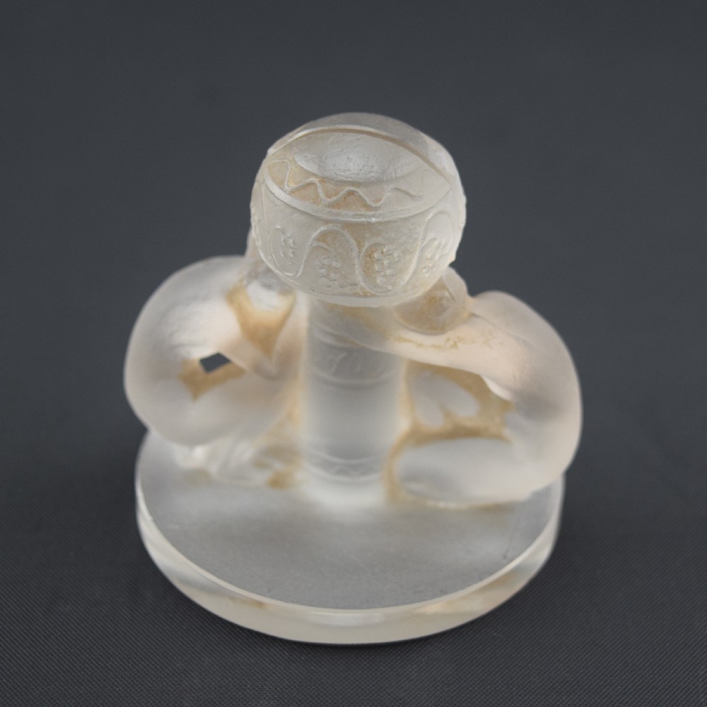Rene Lalique deux figurines menu holder C1924 View VI