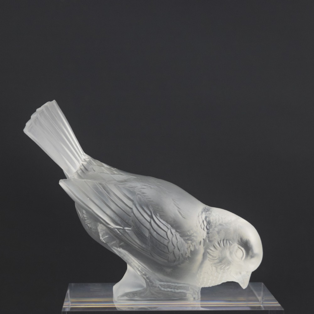 Rene Lalique Hardi Moineau paperweight C1929