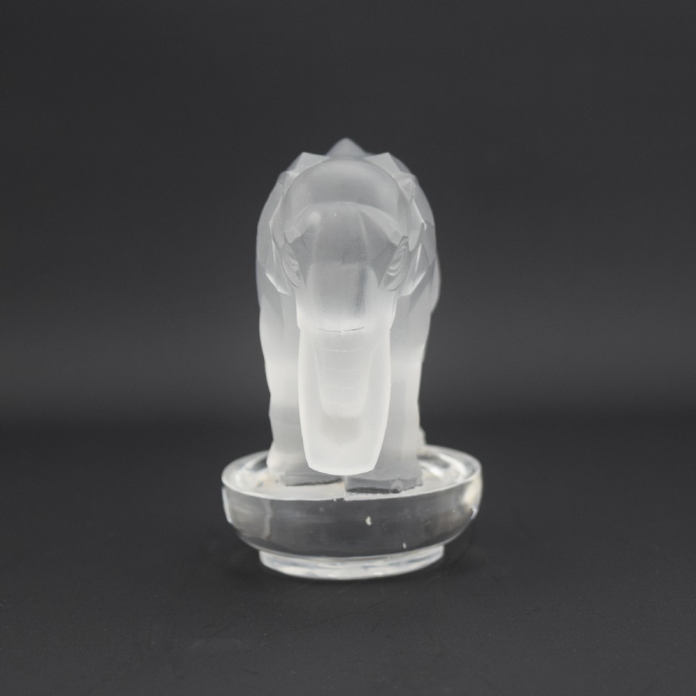 Rene Lalique Toby elephant paperweight C1931 View II