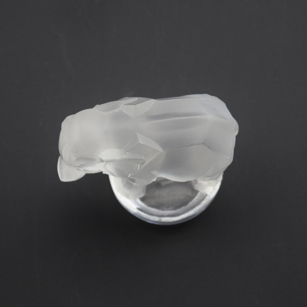 Rene Lalique Toby elephant paperweight C1931 View V