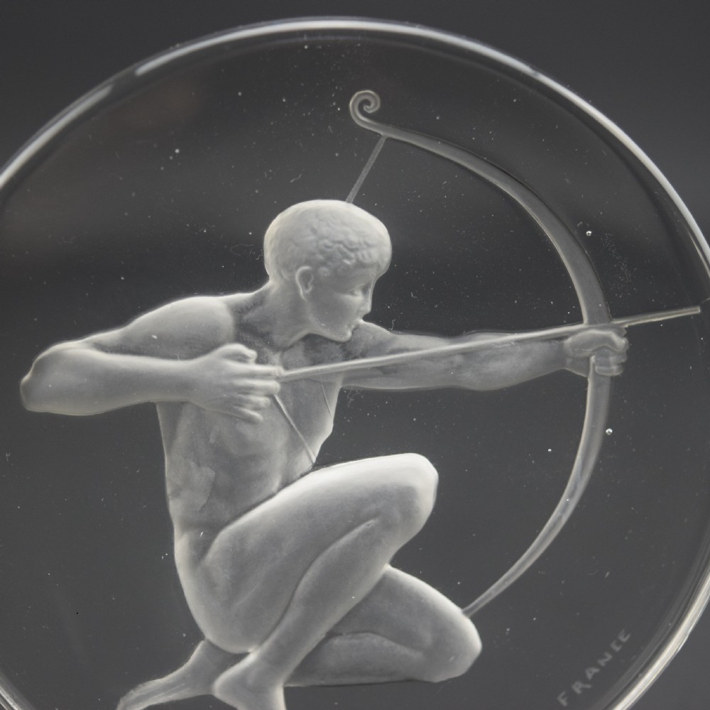 Rene Lalique Archer car mascot C1926 View V