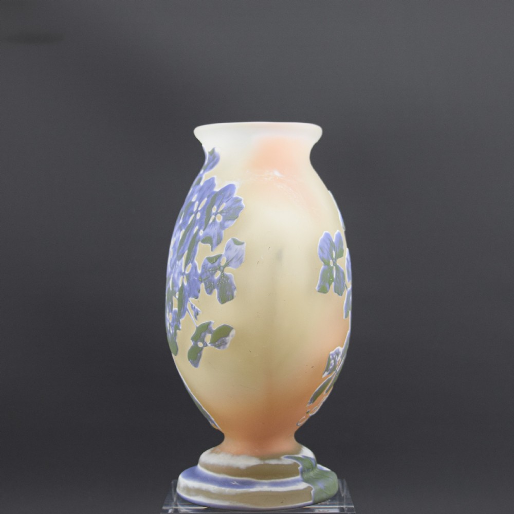 Galle cameo glass Hydrangea vase C1905 View II