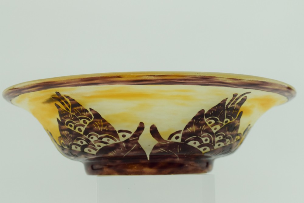 Le Verre Francais cameo glass bowl C1920