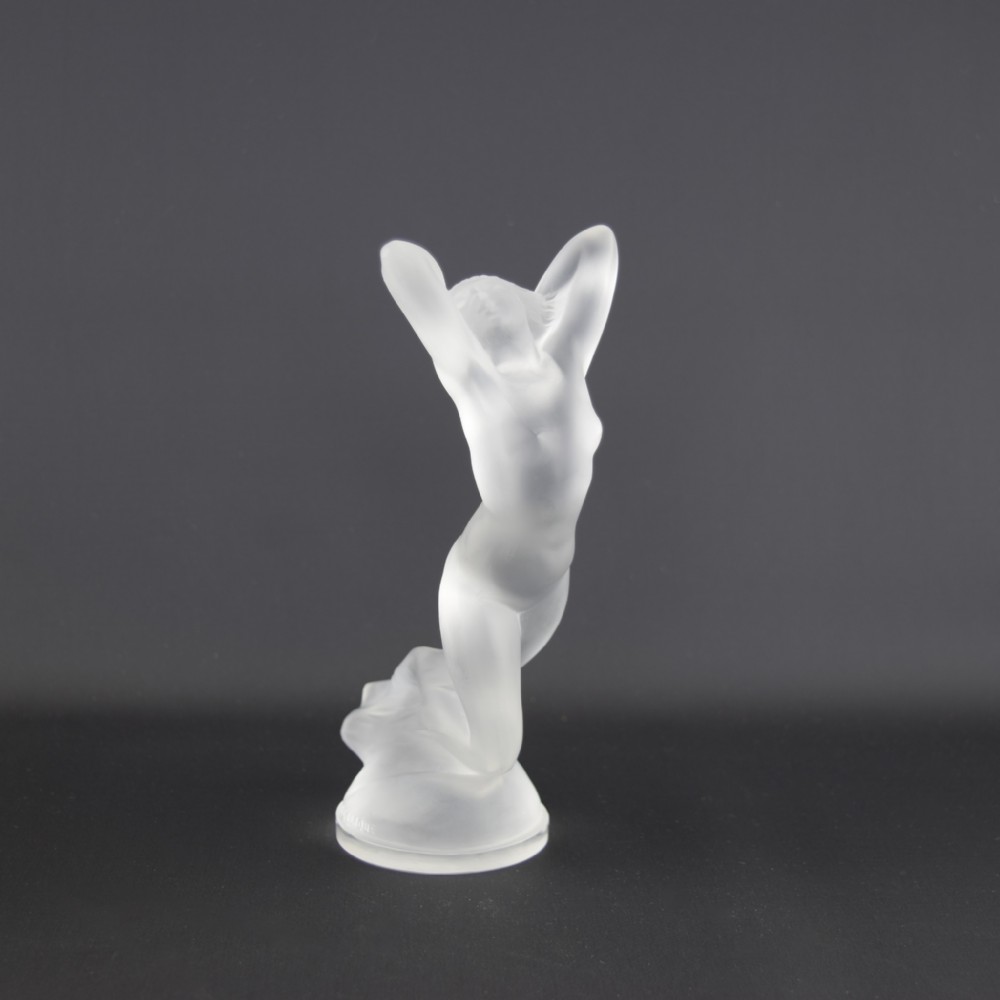 Rene Lalique Clear & frosted Vitesse car mascot C1929