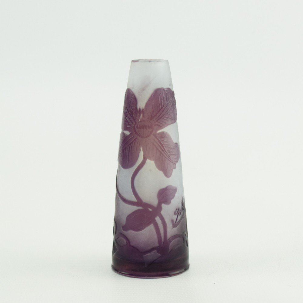Galle small cameo glass vase C1920