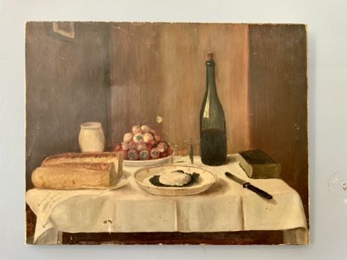 A French Still Life Oil on Canvas