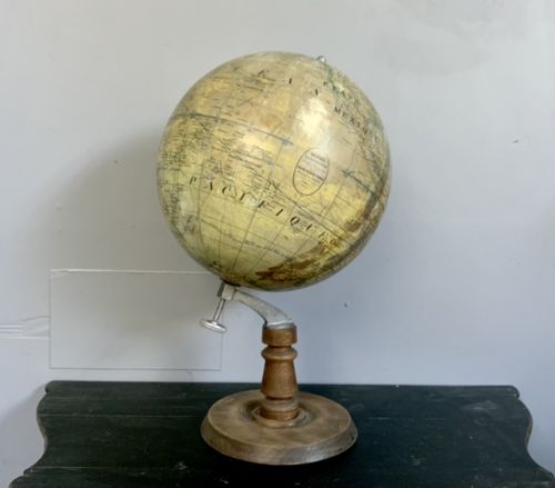 Large Early 20th Century French Terrestrial Globe