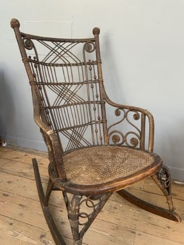 Antique Wicker Rocking Chair