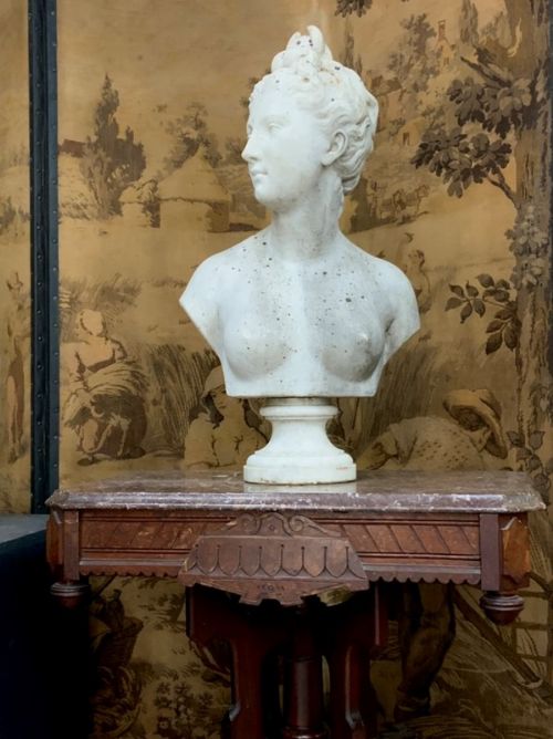 A Fine 19th Century Marble Bust of a Roman Goddess