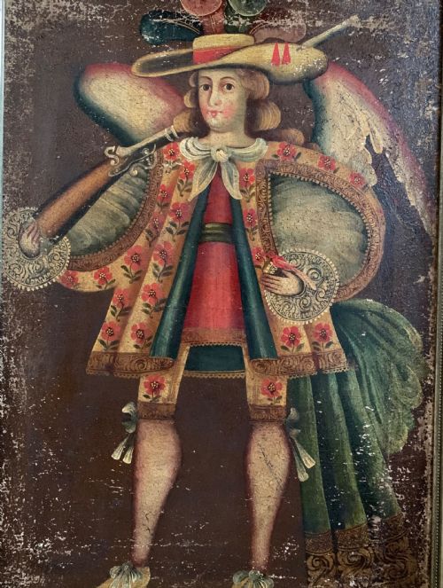 Early 18thc Cusco School Oil Painting