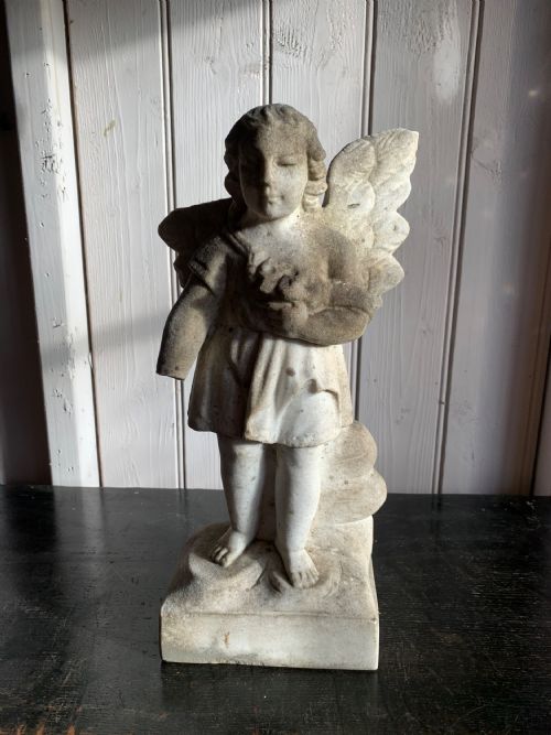 Antique Marble Figure of an Angel