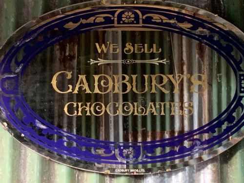 Original Advertising Mirror for Cadbury’s Chocolates