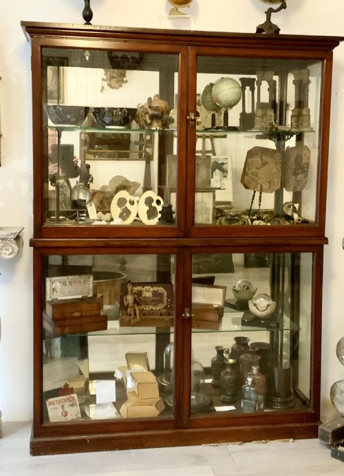 Victorian Mahogany Shop Display Cabinet
