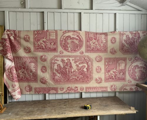 Antique Toile De Jouy Fragment