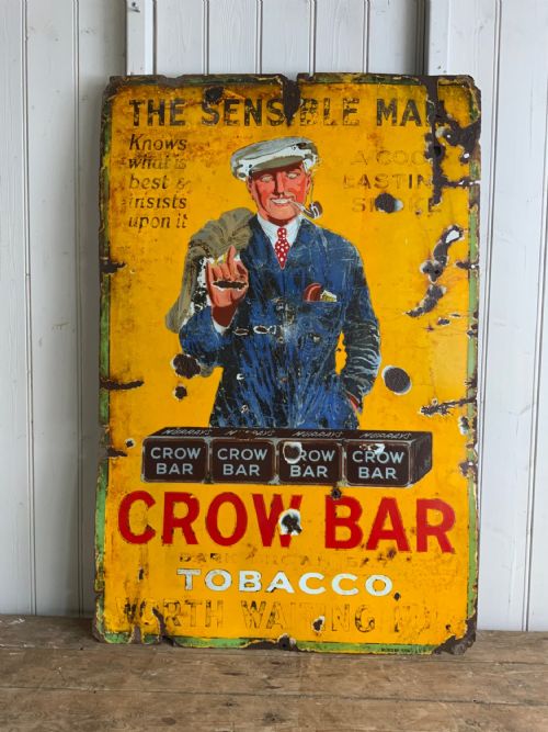 Rare Enamel Advertising Sign for Pipe Tobacco