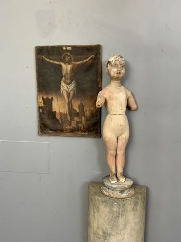 fig 1. ANTIQUE FIGURE OF A SANTO